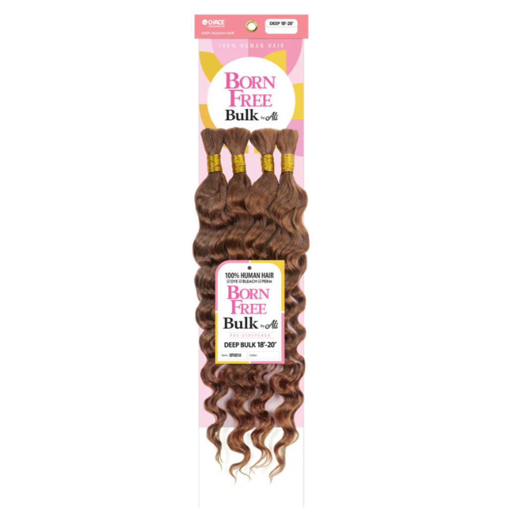 Born Free By Ali 100% Human Hair Braids New - DEEP BULK-18-20" - BRAID BEAUTY
