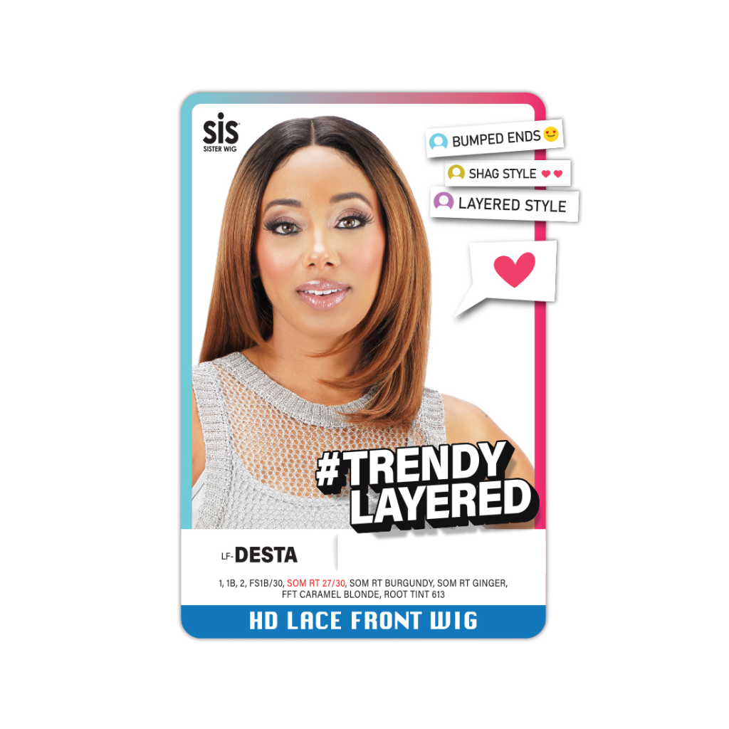 Zury Sis HD Lace Front Wig - LF-DESTA - Trendy Layered - BRAID BEAUTY