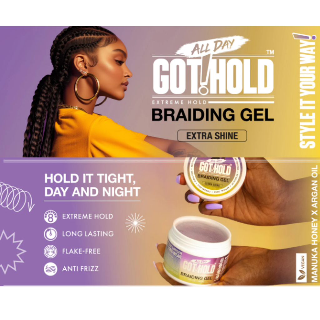 All Day Got! Braiding Gel 'Extra Shine' - BRAID BEAUTY