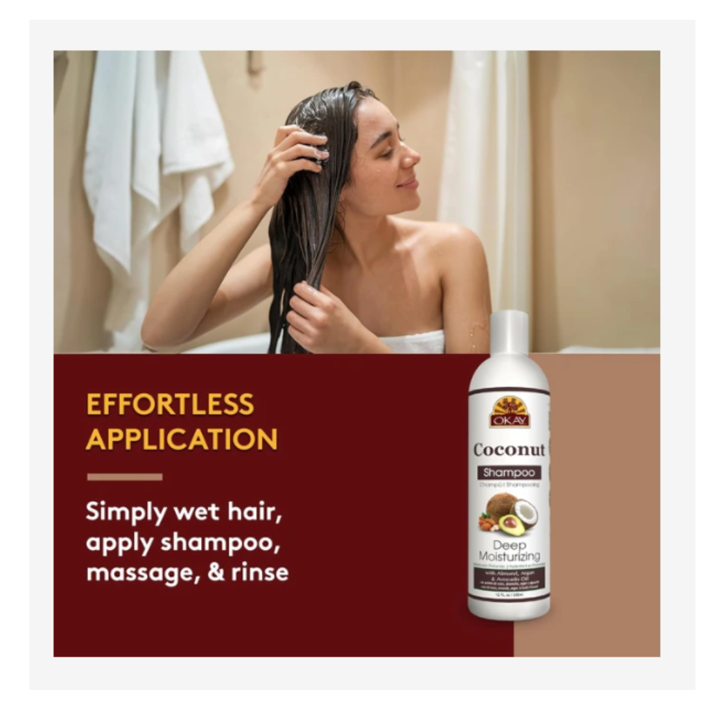 Okay Coconut Moist Shampoo 12 OZ - BRAID BEAUTY
