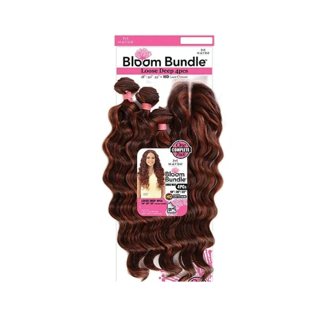 Mayde Beauty Bloom Bundle LOOSE DEEP 4pcs (18"20"22"+CL) - BRAID BEAUTY