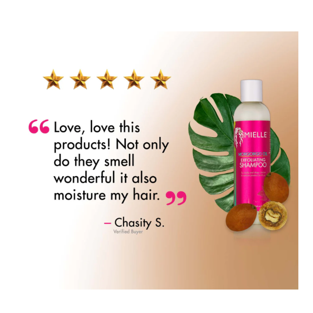 Mielle Organics Mongongo Shampoo 8 OZ - BRAID BEAUTY