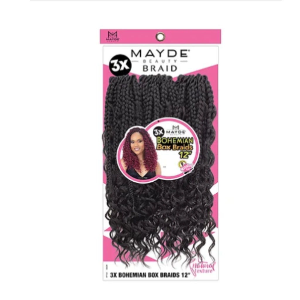 Mayde Beauty 3X Bohemian Box Braid 12" - BRAID BEAUTY