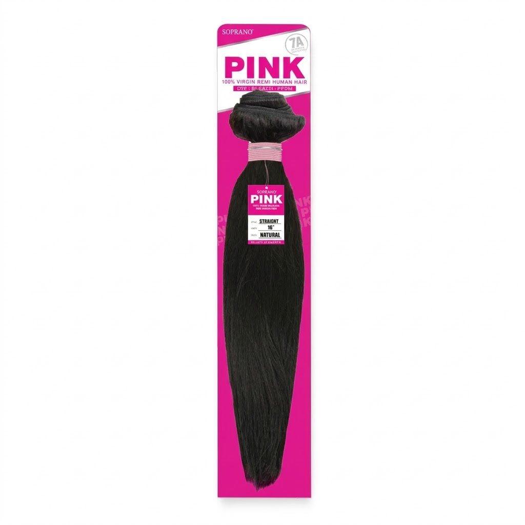 Beauty Elements SOPRANO PINK REMI HUMAN HAIR STRAIGHT - BRAID BEAUTY
