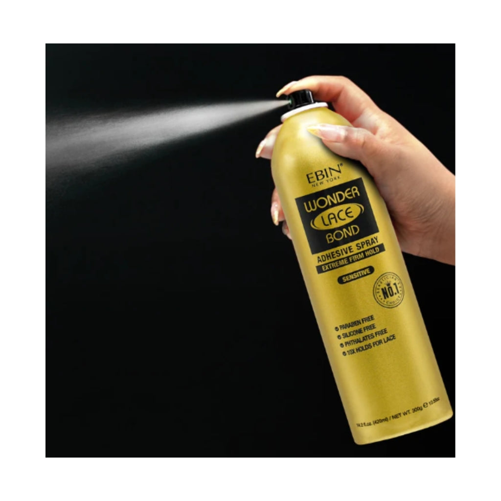 Ebin - Wonder Lace Bond Adhesive Spray Extreme Firm Hold Supreme 6.08oz