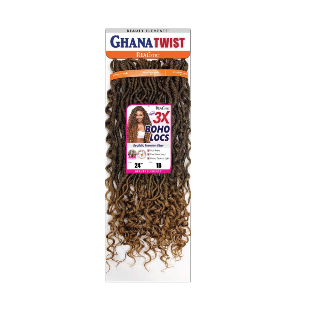 Beauty Elements Ghana Twist 3X Boho Locs 24"