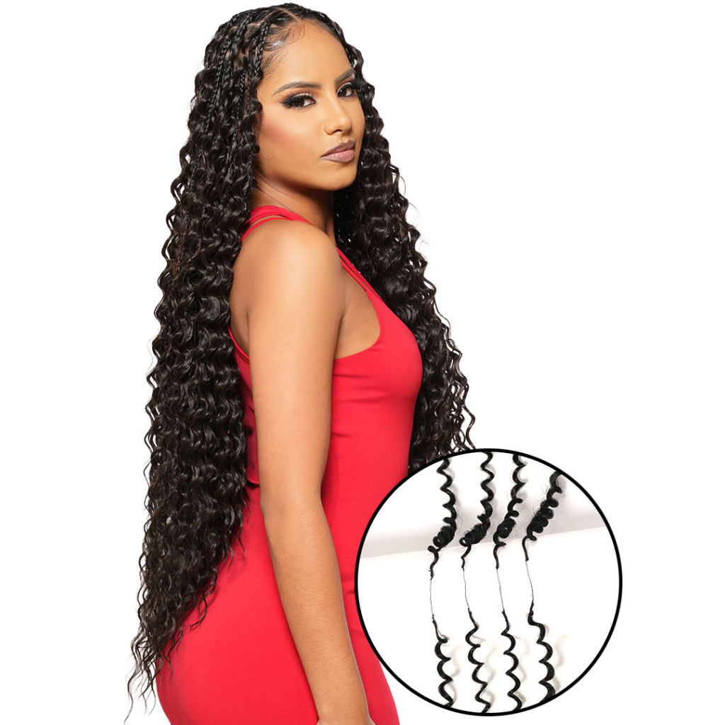 Bijoux HH DOMINICAN Feather Line Deep 14" - BRAID BEAUTY