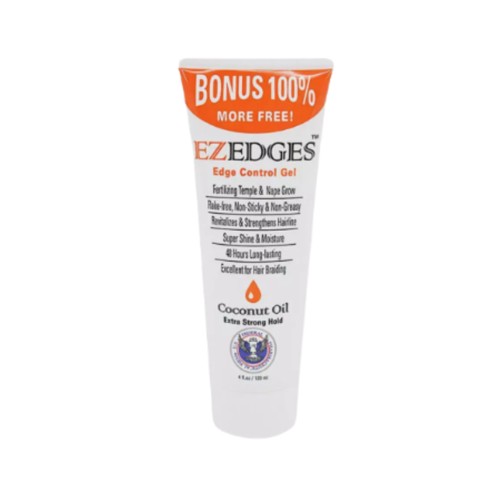 EZEDGES EDGE CONTROL GEL Extra Strong Hold 4 oz– BRAID BEAUTY