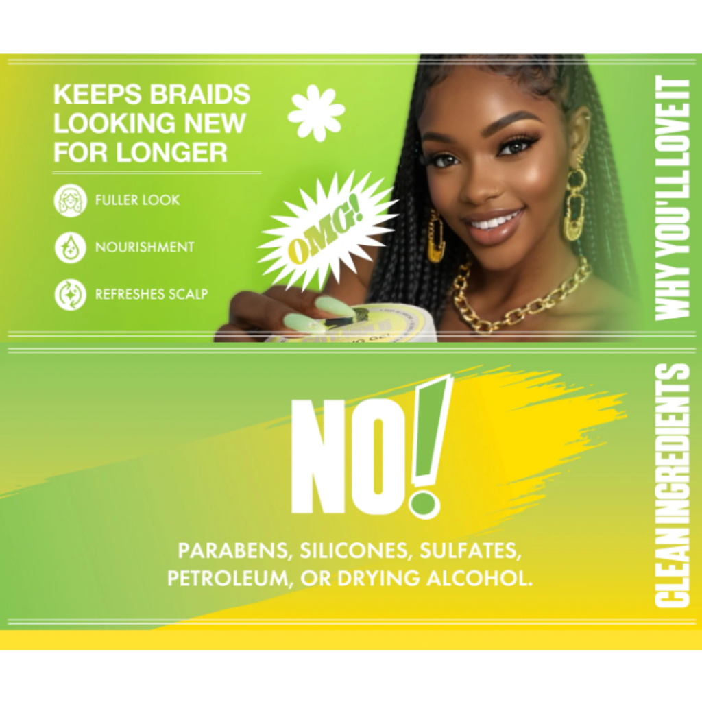 All Day Got! Braiding Gel 'Hair Gro' - BRAID BEAUTY