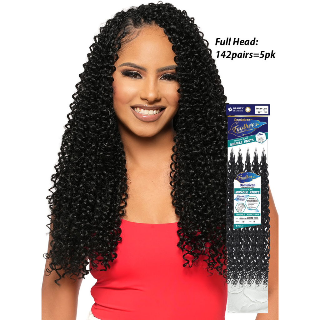 Bijoux HH DOMINICAN Feather Line Water Curl 14" - BRAID BEAUTY