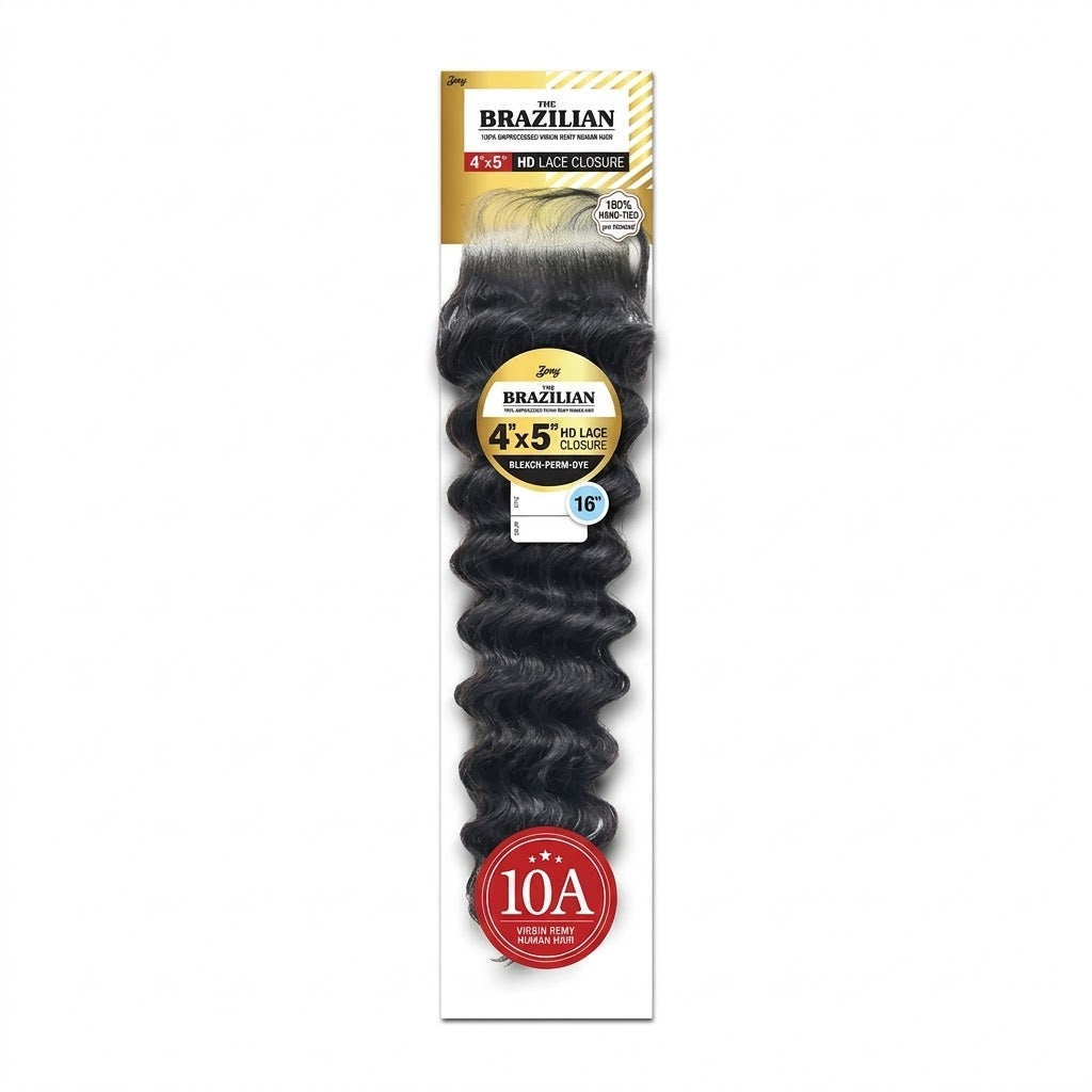 THE BRZILIAN 4X5 CLOSURE DEEP - BRAID BEAUTY