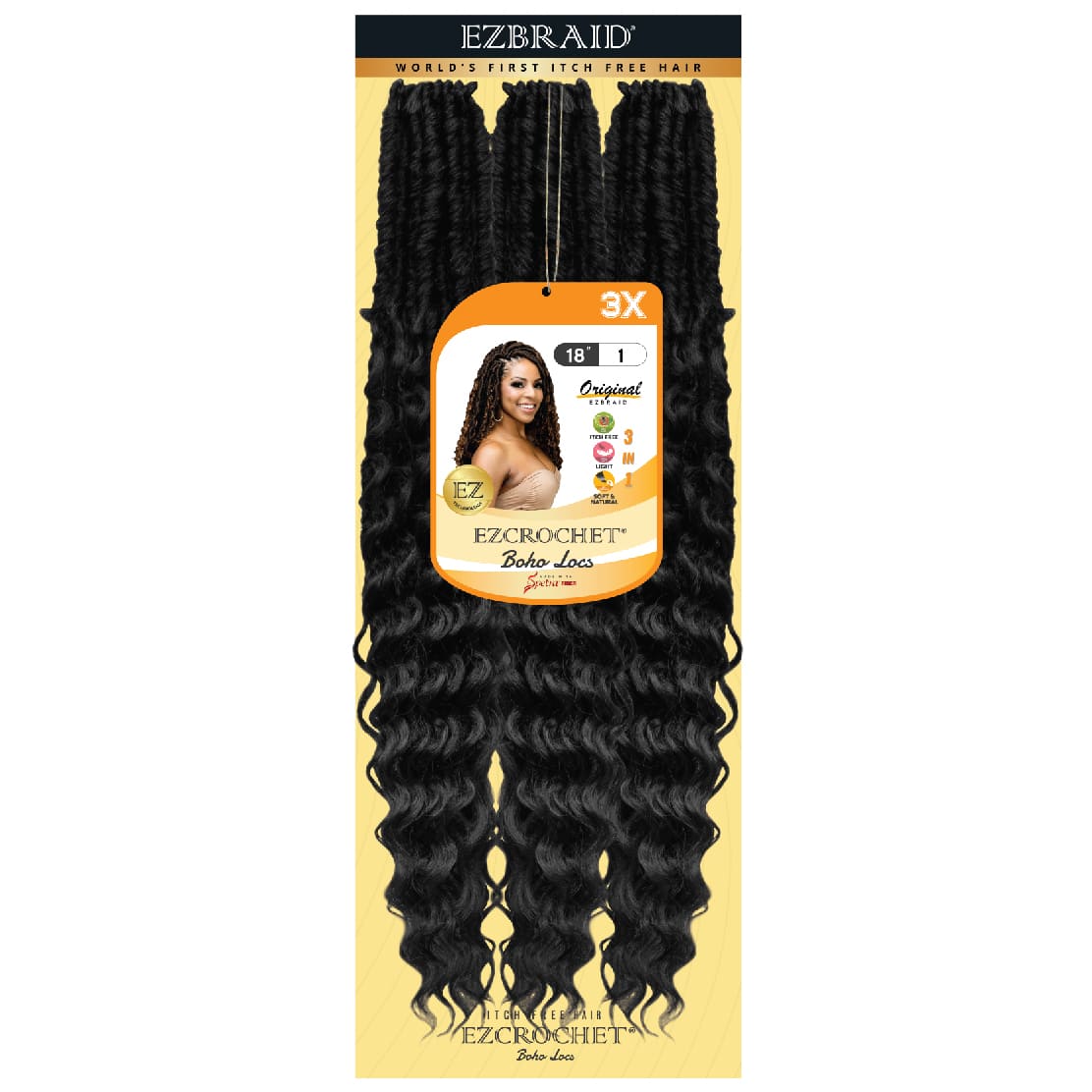 EZBRAID Ezcrochet 3X Bohemian Locs (18inch) EZBRAID Ezcrochet 3X Bohemian Locs (18inch)