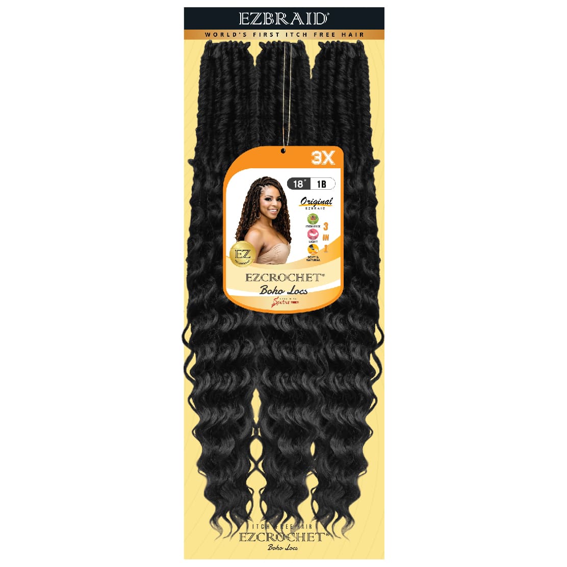EZBRAID Ezcrochet 3X Bohemian Locs (18inch) EZBRAID Ezcrochet 3X Bohemian Locs (18inch)