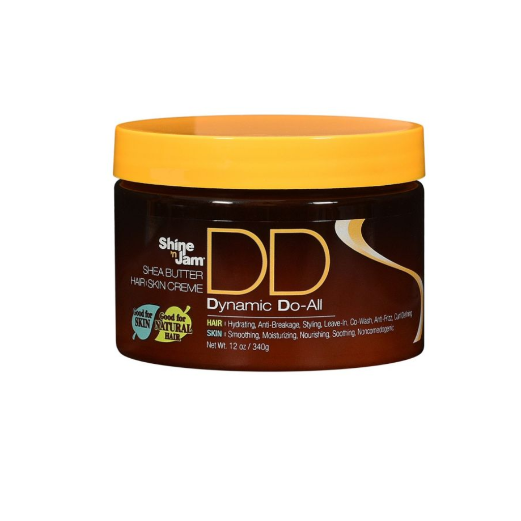Ampro Shine 'n Jam Shea Butter Hair Skin Dynamic Do-All Cream 12 oz - BRAID BEAUTY