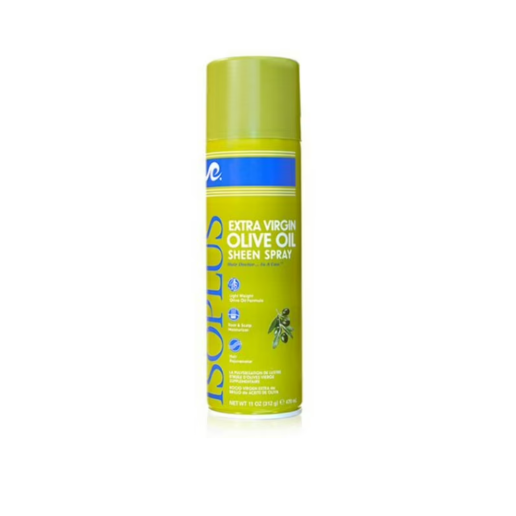 Isoplus Extra Virgin Oilve Oil Sheen Spray 11 oz - BRAID BEAUTY