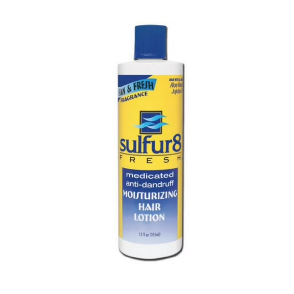 Sulfur8 Fresh Medicated Anti-Dandruff Moisturizing Hair Lotion 12 oz - BRAID BEAUTY
