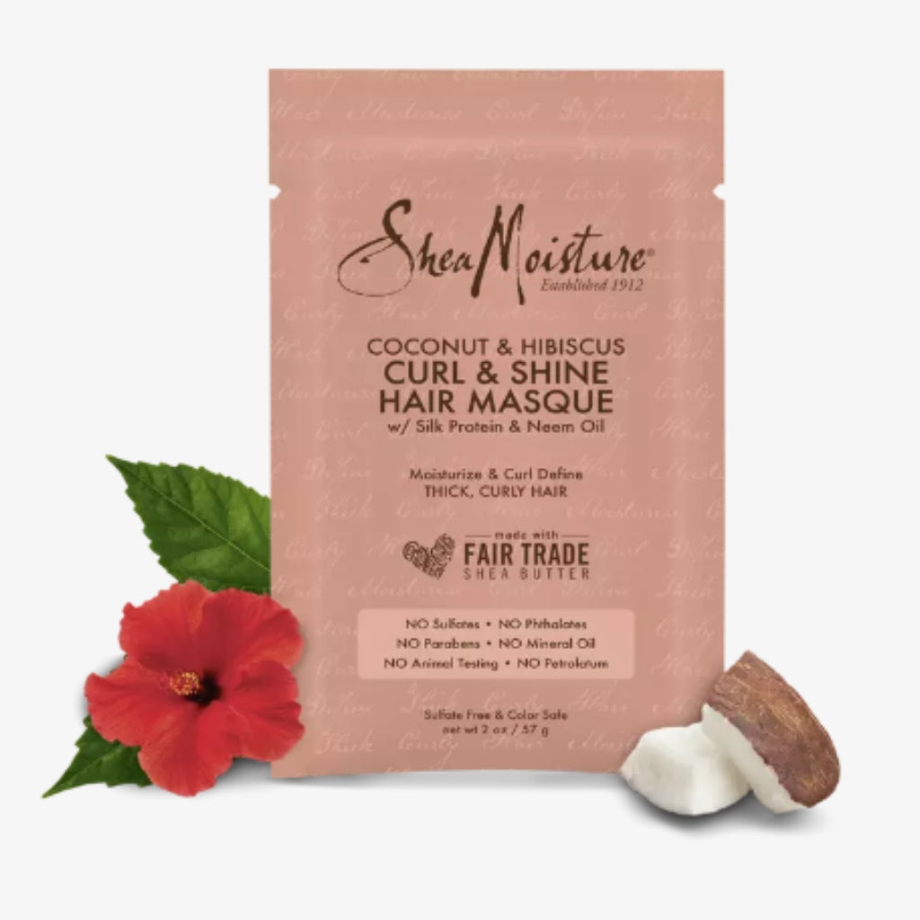 SheaMoisture Coconut & Hibiscus Curl & Shine Masque Packette - BRAID BEAUTY