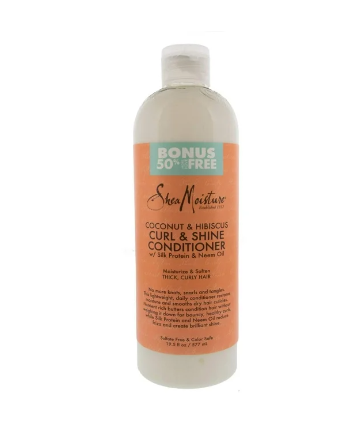 SheaMoisture Coconut & Hibiscus Curl & Shine Conditioner 19.8 oz - BRAID BEAUTY