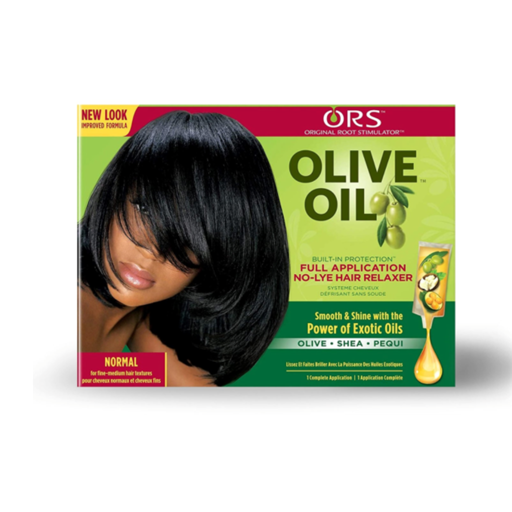 ORS OLIVE OIL BUILT-IN PROTECTION FULL APPLICATION NO-LYE HAIR RELAXER - BRAID BEAUTY