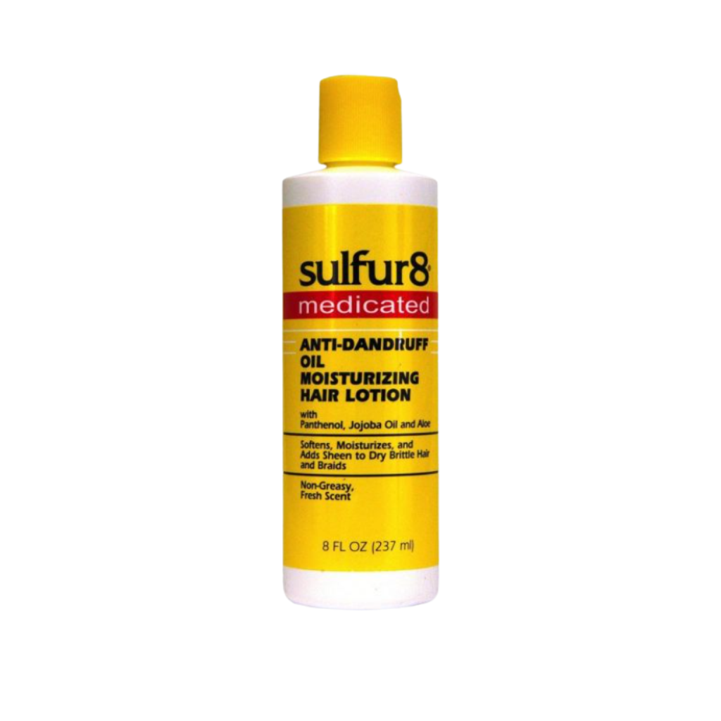 Sulfur8 Medicated Anti-Dandruff Oil Moisturizing Hair Lotion 8 oz - BRAID BEAUTY