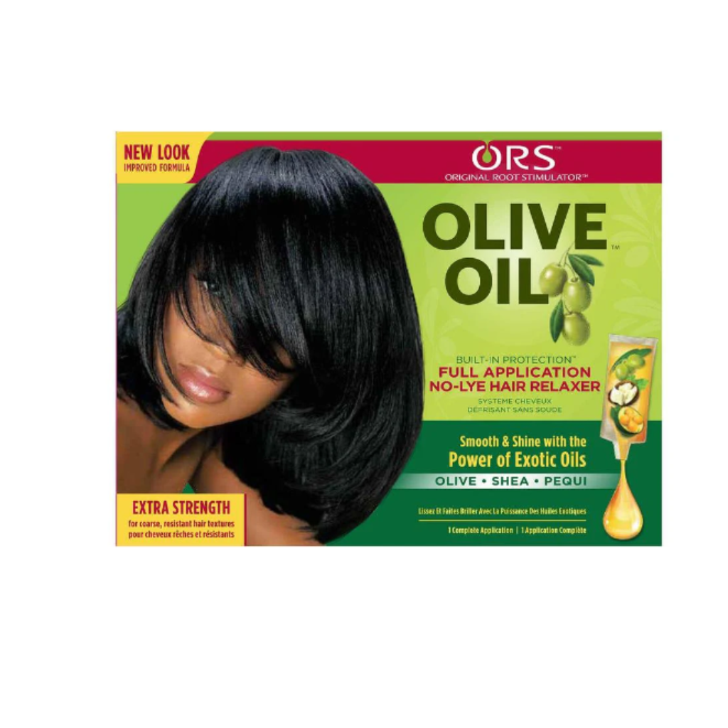 ORS OLIVE OIL BUILT-IN PROTECTION FULL APPLICATION NO-LYE HAIR RELAXER - BRAID BEAUTY