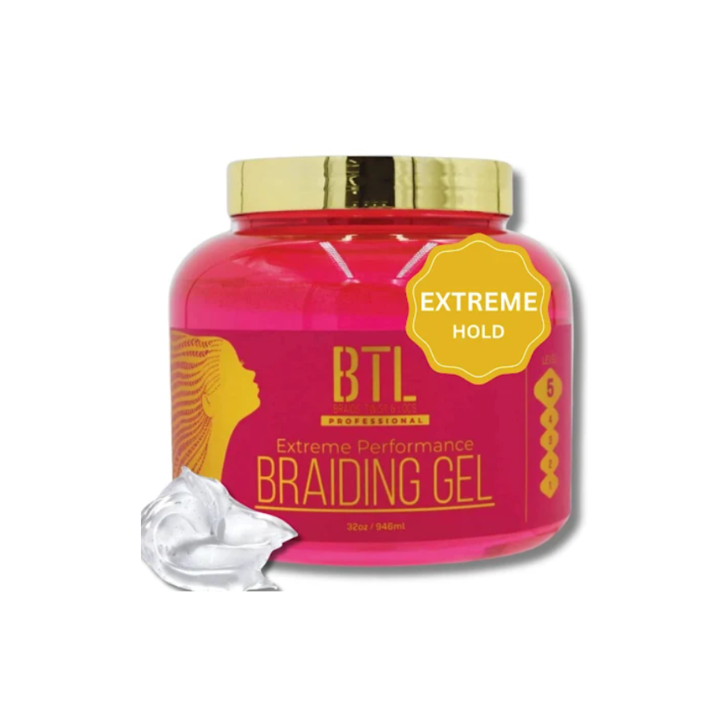 BTL Professional Braiding Gel Extreme Performance 32 oz - BRAID BEAUTY
