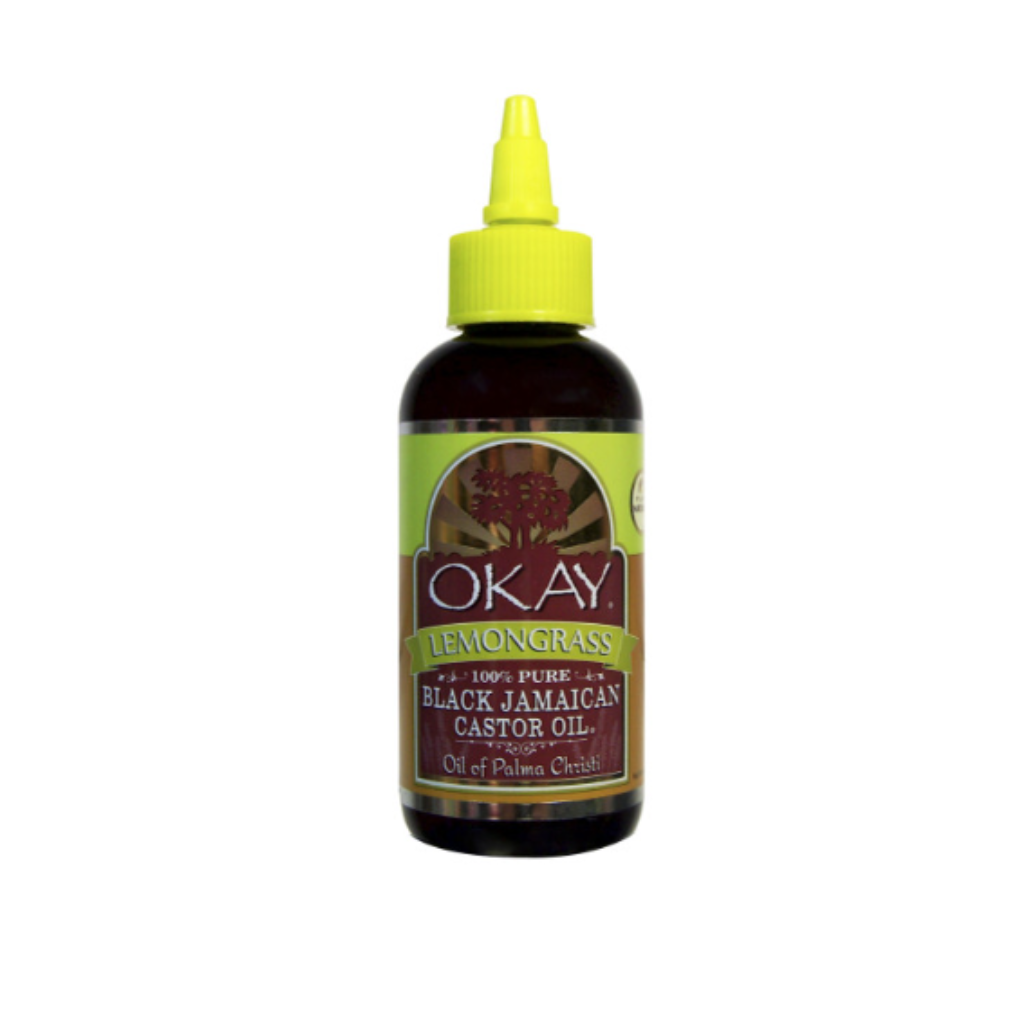 OKAY Black Castor Oil with Lemongrass 4oz