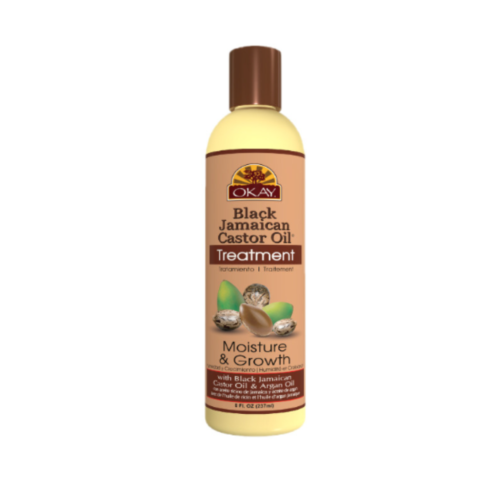 OKAY Black Castor Oil Moisture Growth Treatment 8oz - BRAID BEAUTY