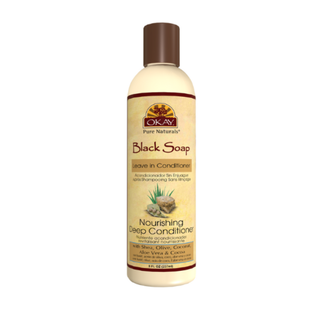 OKAY Black Soap Leave-In Conditioner 8oz - BRAID BEAUTY