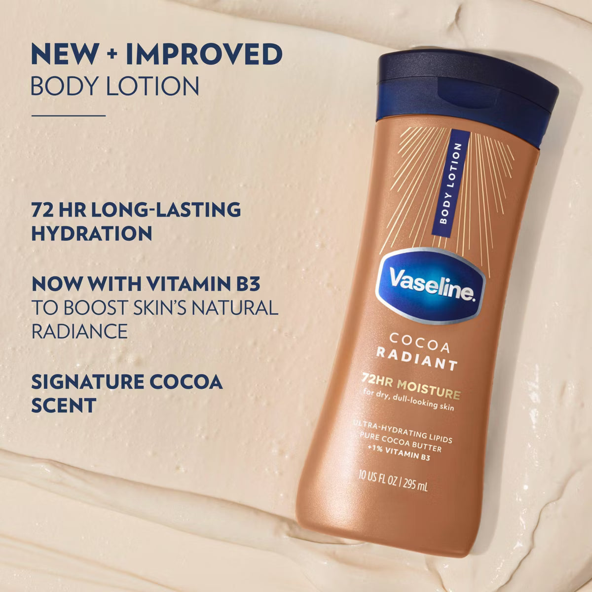 Vaseline Intensive Care Moisturizing Body Lotion with Cocoa Butter - 10 fl oz