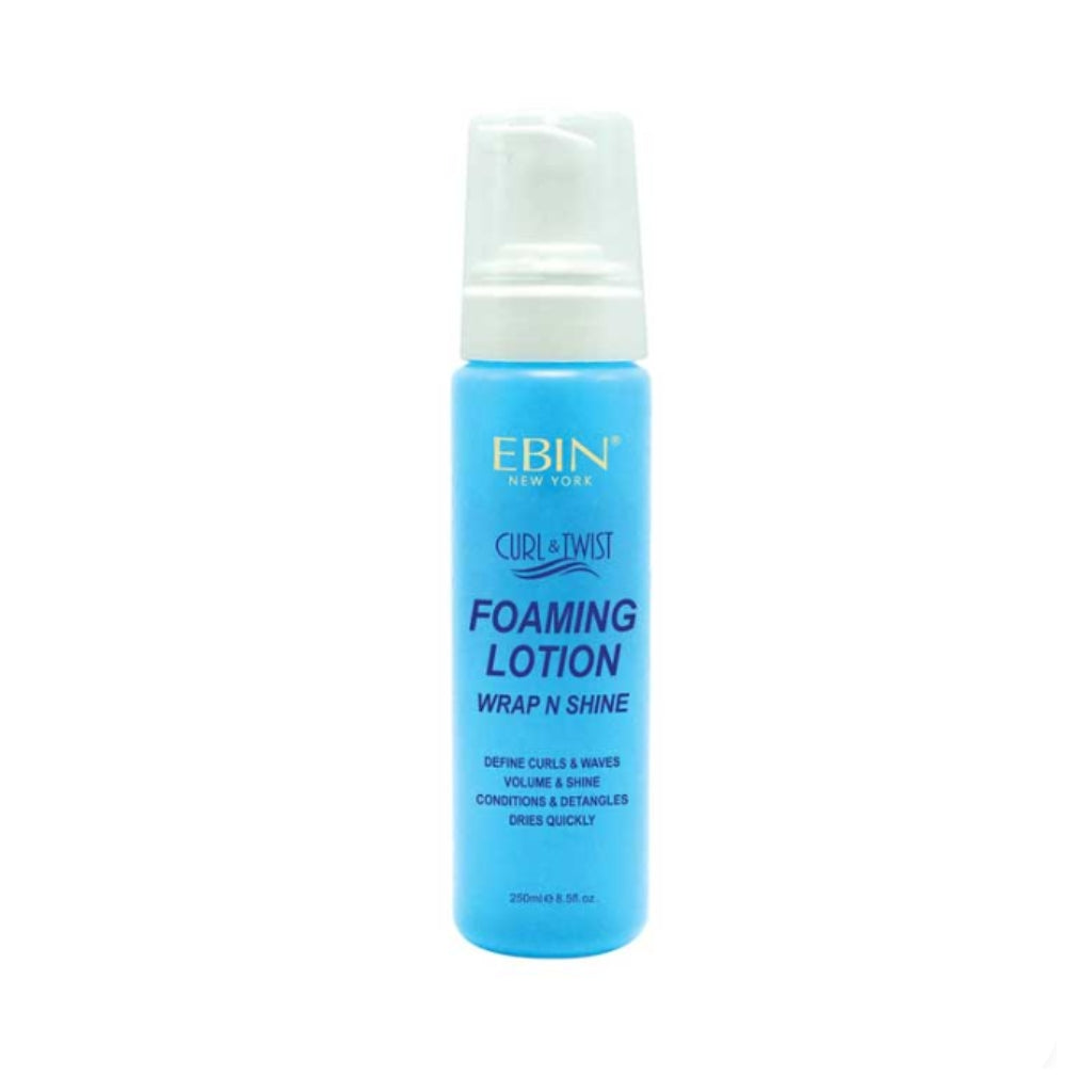 EBIN NEW YORK  Curl and Twist Foaming Lotion Wrap N' Shine 8.5 OZ - BRAID BEAUTY