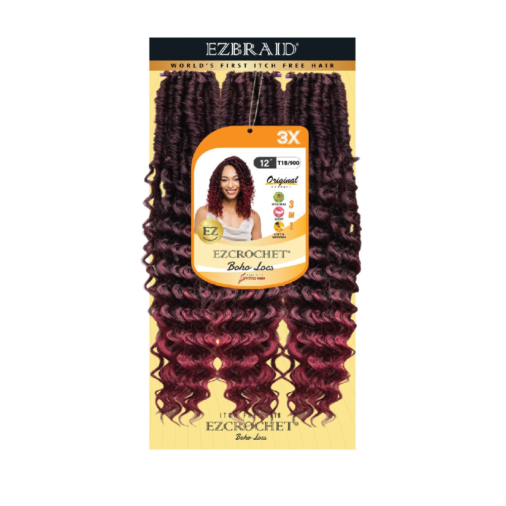 EZCROCHET Boho Locs 12" 3X - BRAID BEAUTY