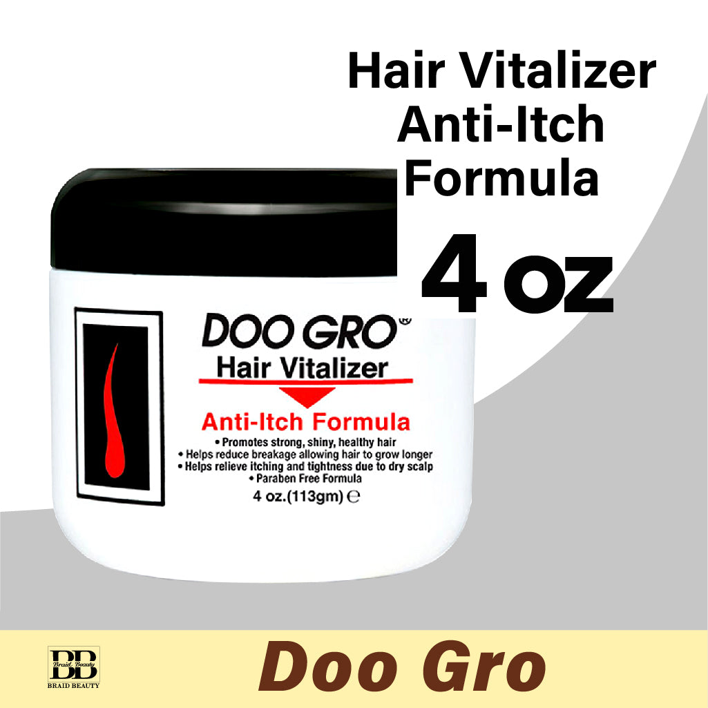 Doo GRO Hair Vitalizer Anti-Itch Formula 4 oz - BRAID BEAUTY