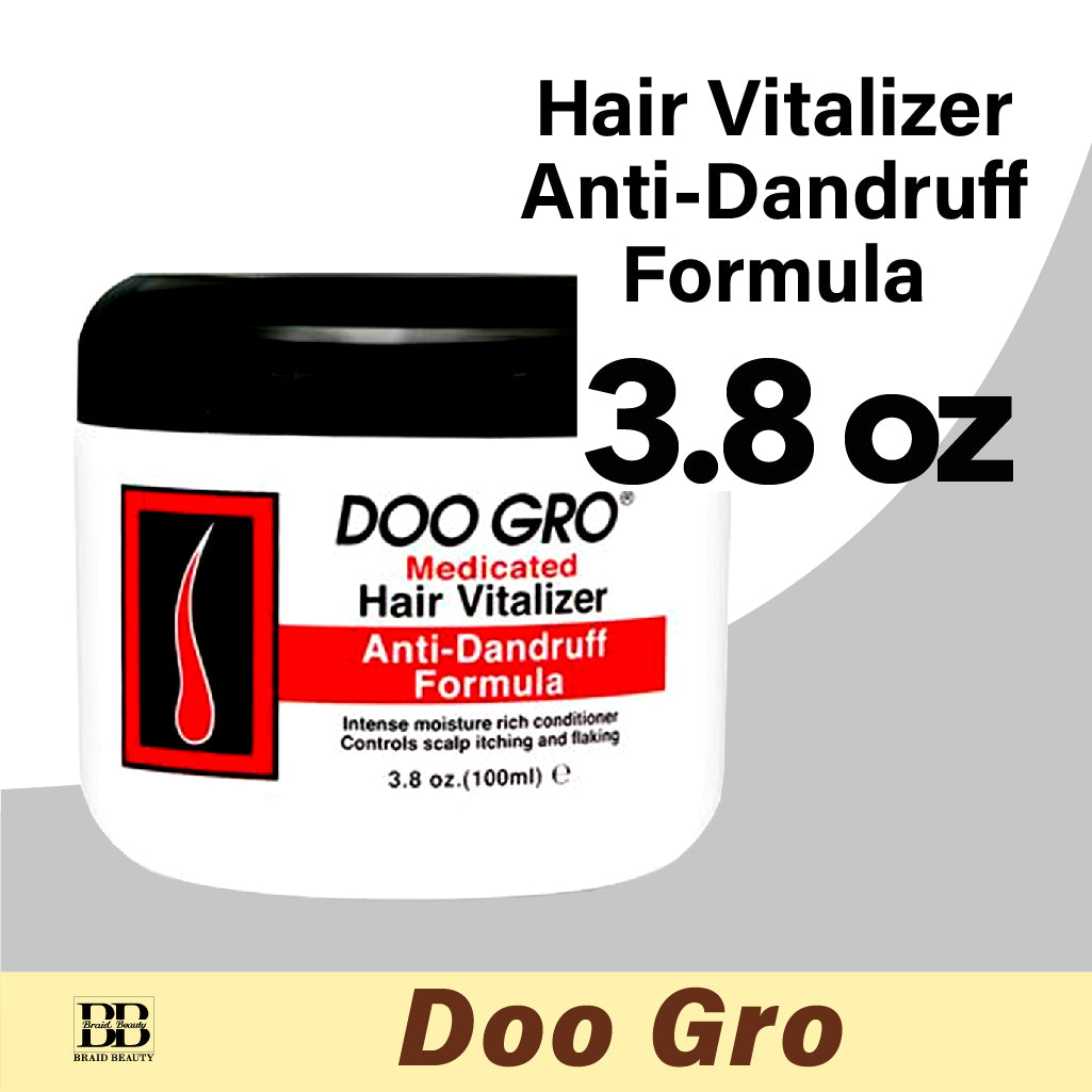 Doo GRO Hair Vitalizer Anti-Dandruff Formula 3.8 oz - BRAID BEAUTY