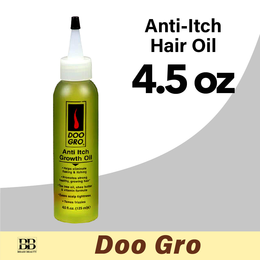 Doo GRO Anti-Itch Hair Oil 4.5 oz - BRAID BEAUTY