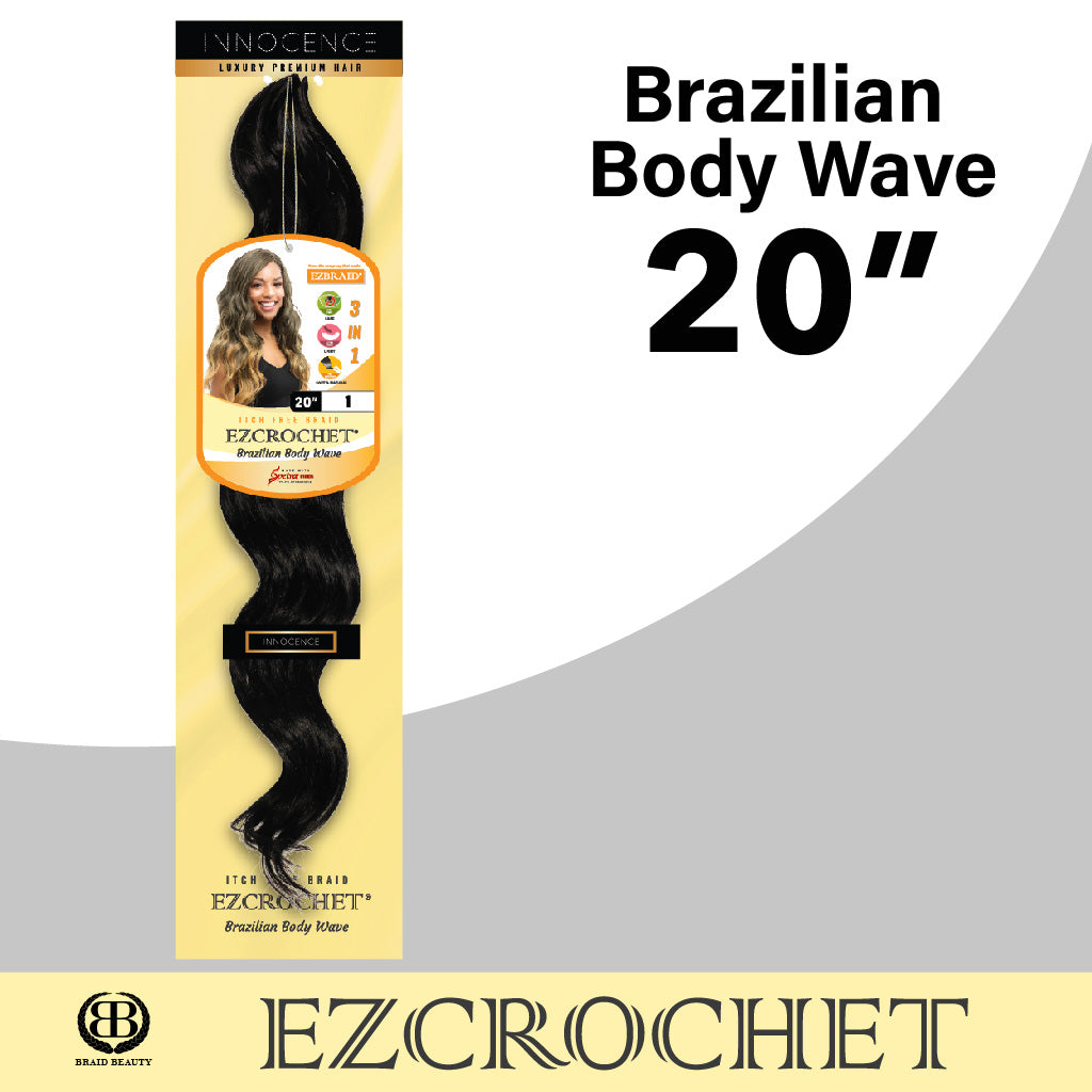 EZCROCHET Brazilian Body Wave 20" - BRAID BEAUTY