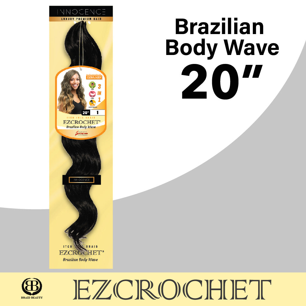 EZCROCHET Brazilian Body Wave 20 - BRAID BEAUTY INC