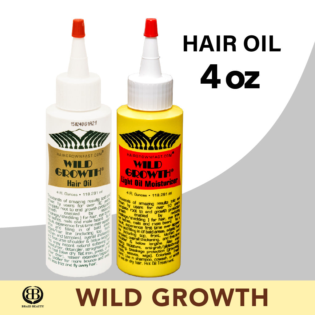 Wild Growth Hair Oil 4 Oz - BRAID BEAUTY INC