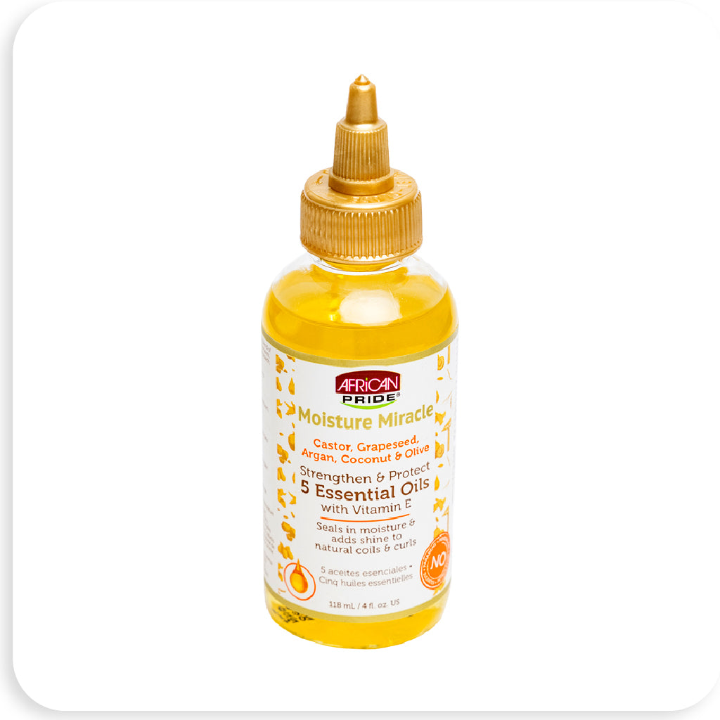 African Pride 4 oz. Moisture Miracle Vitamin Hair Oil - BRAID BEAUTY