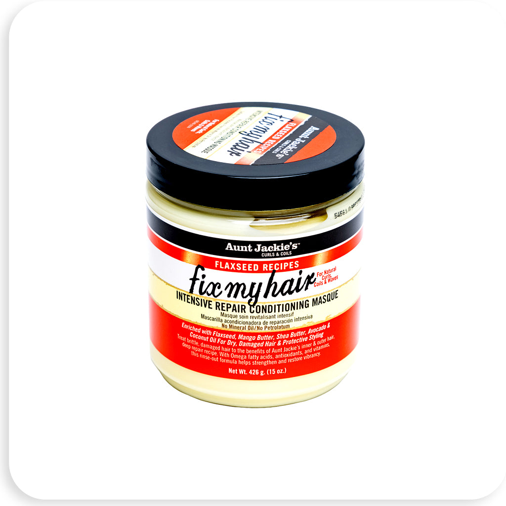 Aunt Jackie's Fix My Hair Intensive Repair Conditioning Masque - 15 oz - BRAID BEAUTY