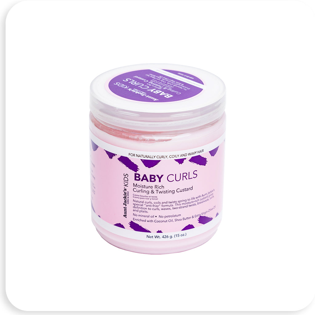 Aunt Jackie's Kids Baby Curls Curling & Twisting Custard 15 oz - BRAID BEAUTY