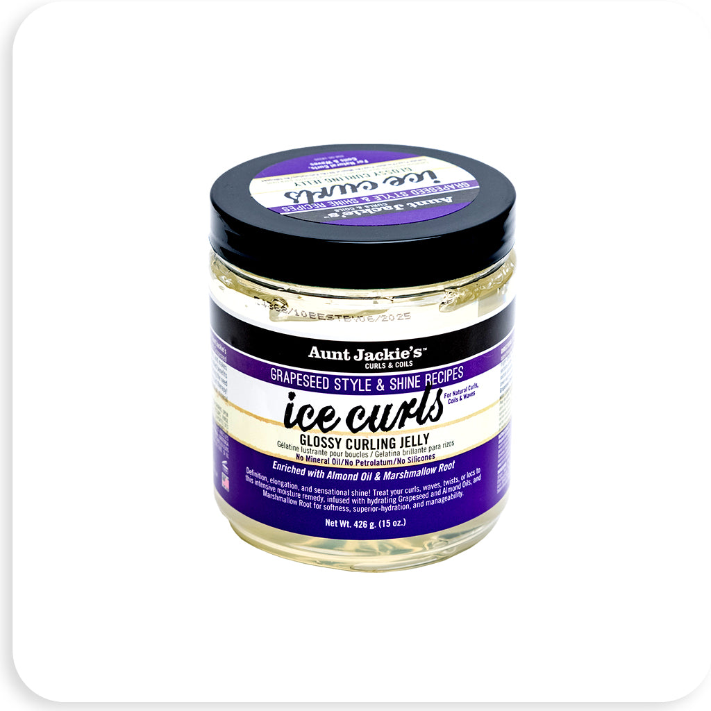 Aunt Jackie's Grapeseed Ice Curls Glossy Curling Jelly 15 oz - BRAID BEAUTY