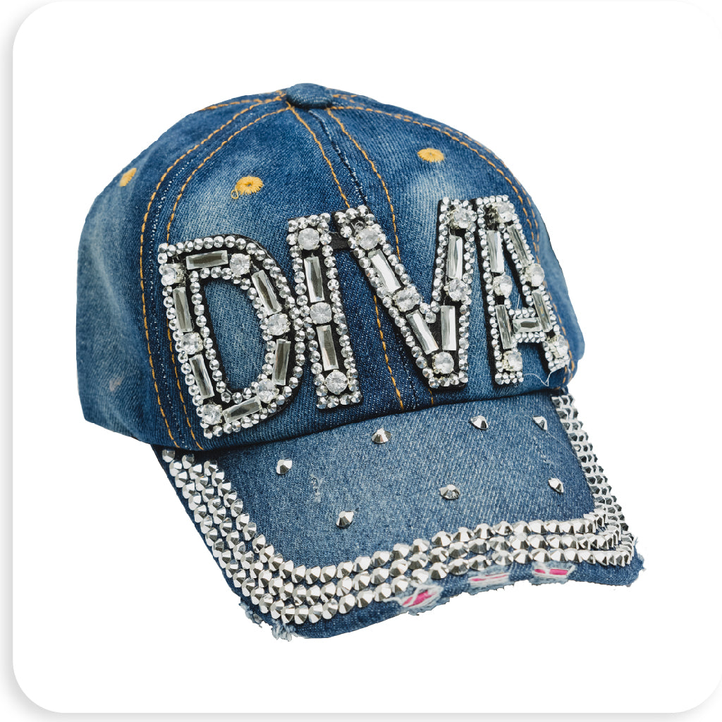 Rhinestone Cap - Diva Jean - BRAID BEAUTY