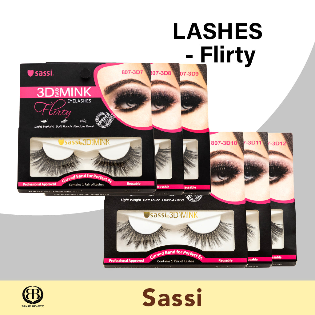 Sassi LASHES - Flirty - BRAID BEAUTY INC