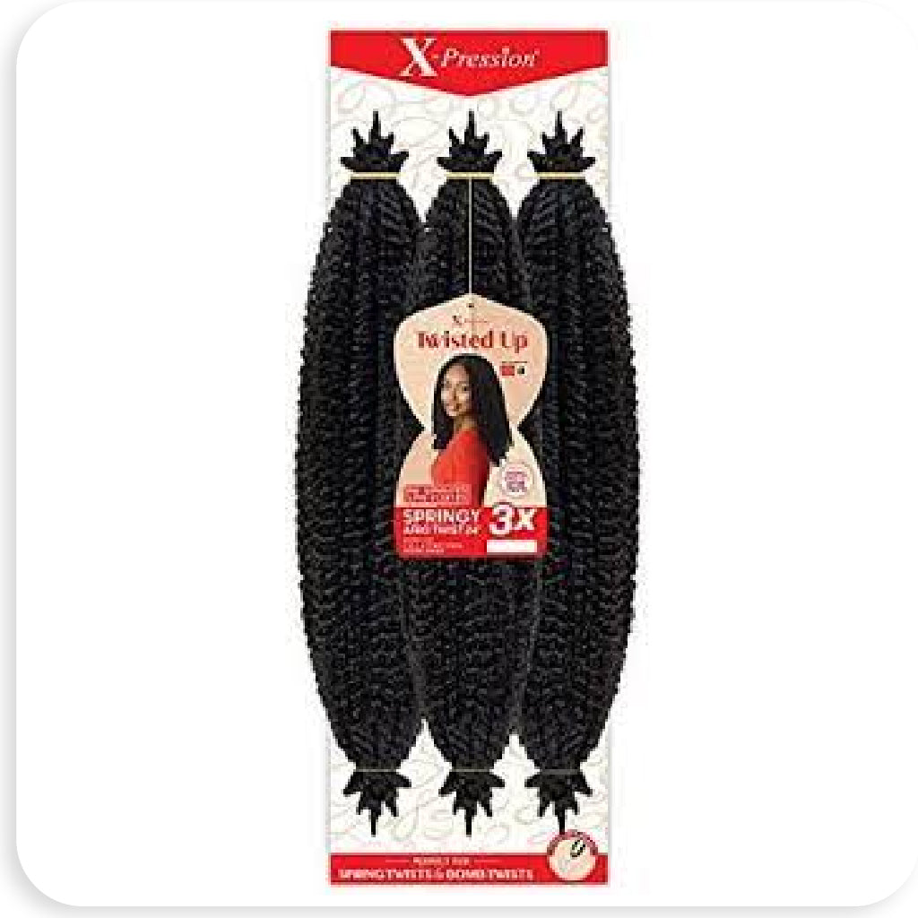 Outre Crochet Braids X-Pression Twisted Up 3X Springy Afro Twist 16" - BRAID BEAUTY