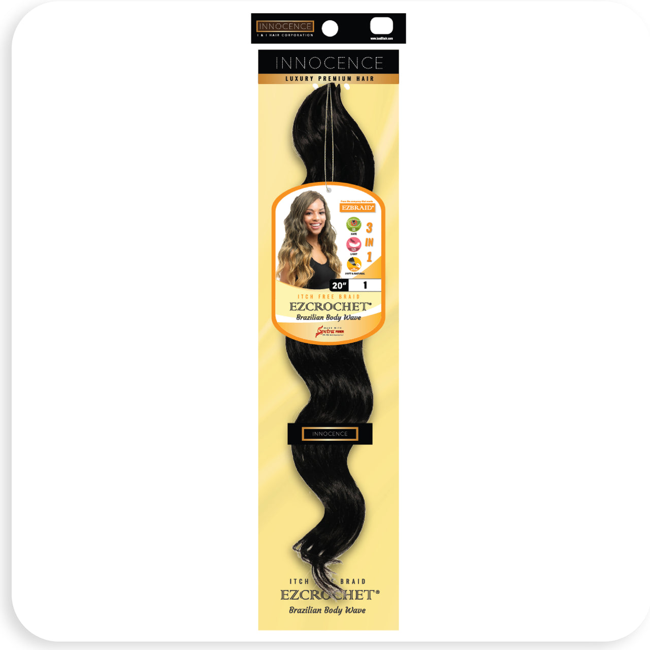 EZCROCHET Brazilian Body Wave 20" - BRAID BEAUTY