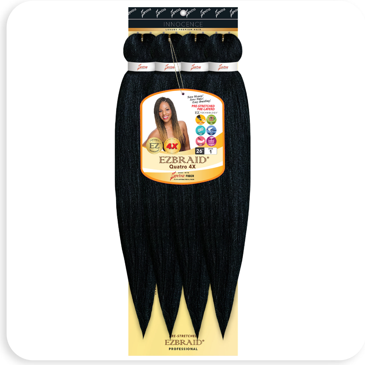 EZBRAID Quatro 26" - 4X - BRAID BEAUTY