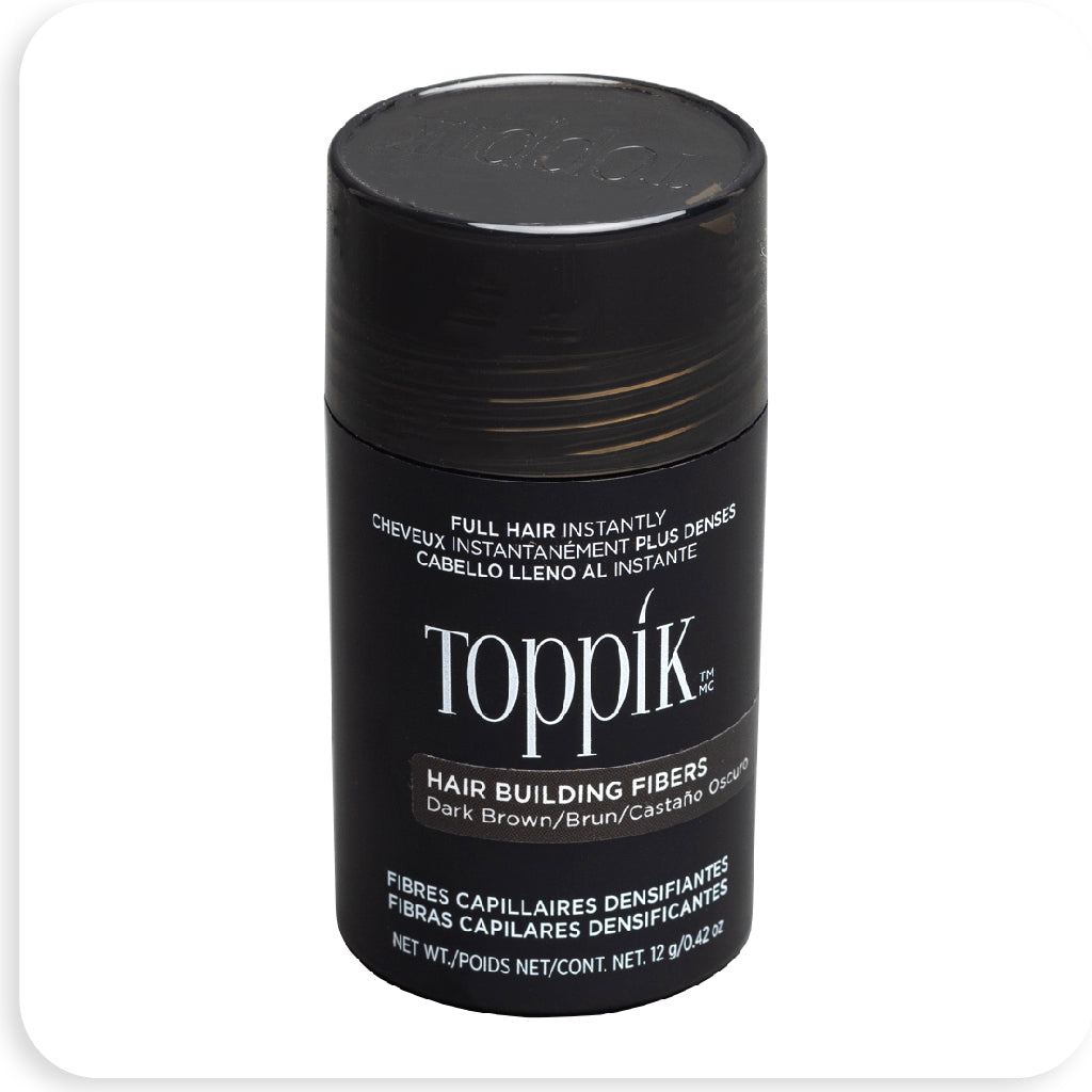 Toppik Hair Building Fibers 12g/0.42oz Dark Brown - BRAID BEAUTY