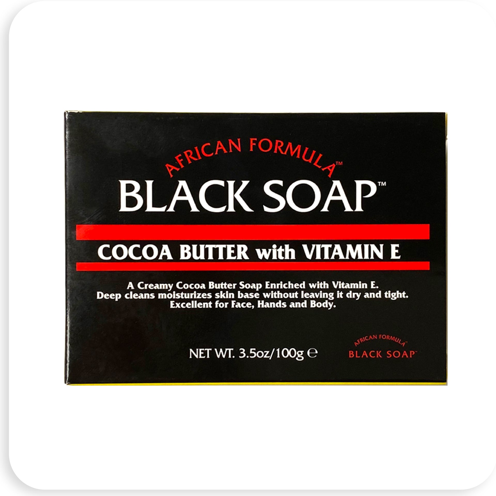 African Formula Black Soap 3.5 oz - BRAID BEAUTY