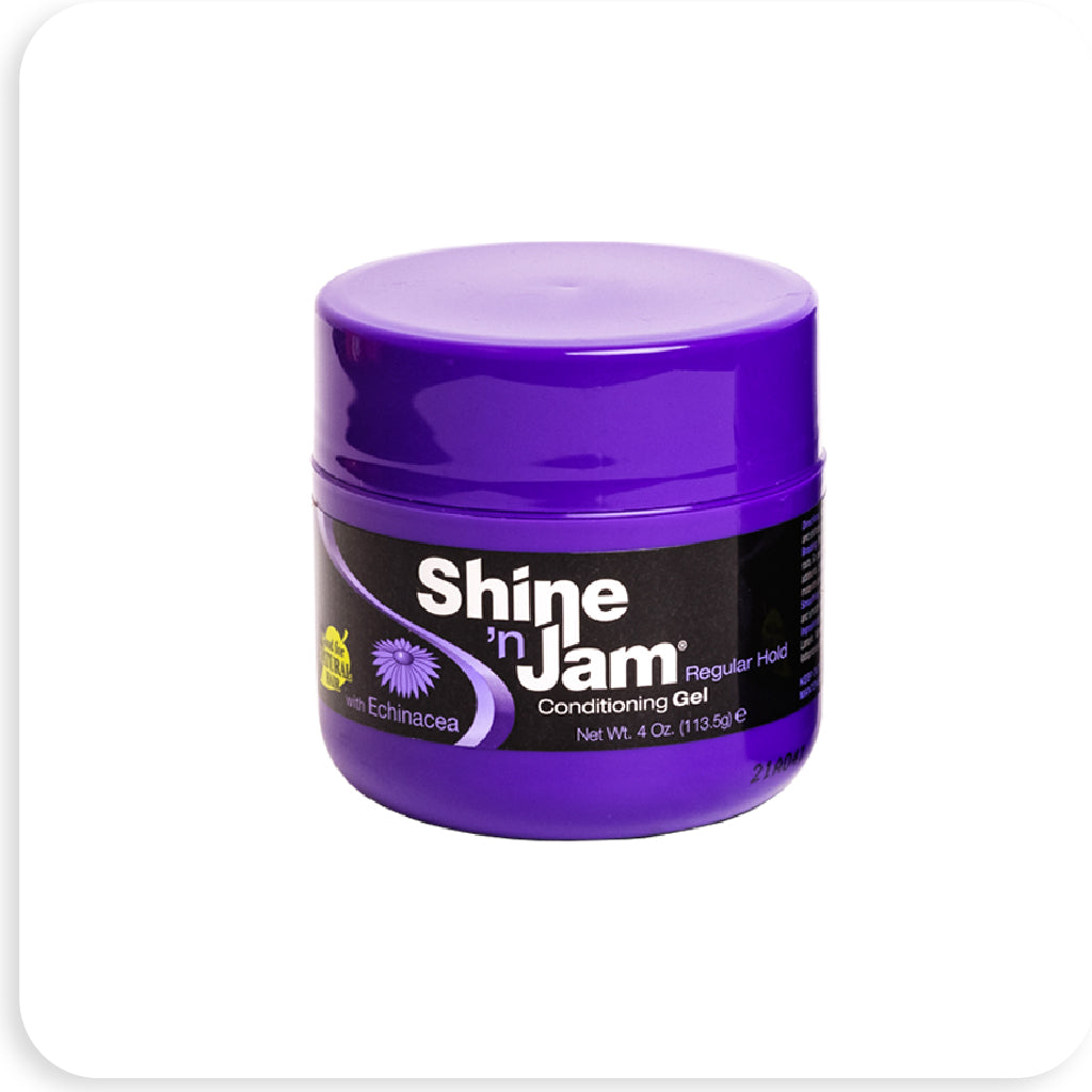 Ampro Shine 'n Jam Regular Hold 4 oz - BRAID BEAUTY INC